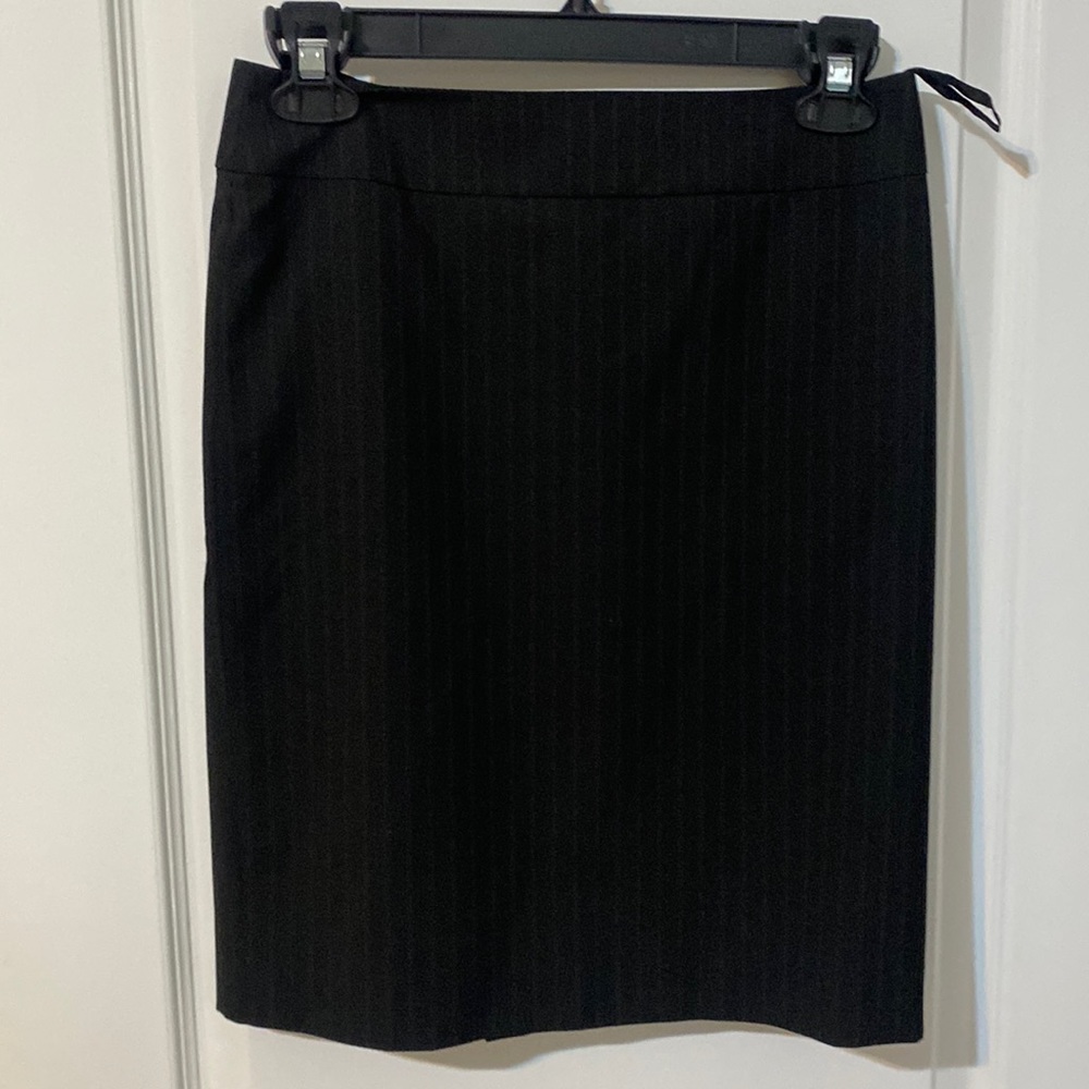 Antonio Melani black lined pencil skirt sz 2